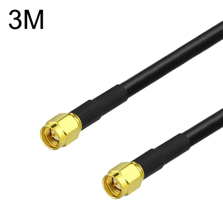 SMA Male To SMA Male RG58 Coaxial Adapter Cable, Cable Length:3m by buy2fix
