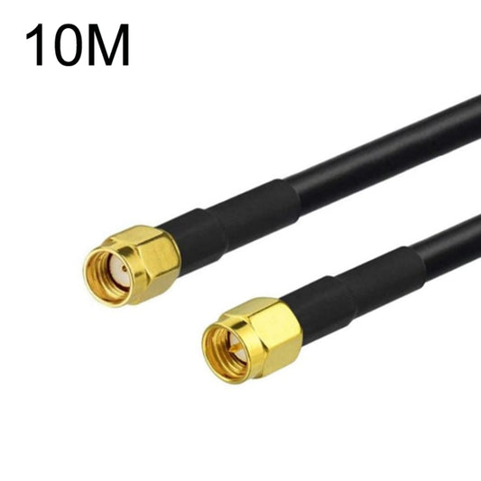 SMA Male To RP-SMA Male RG58 Coaxial Adapter Cable, Cable Length:10m by buy2fix