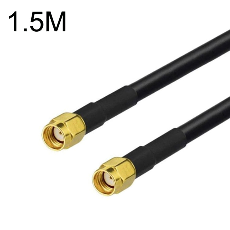 RP-SMA Male To RP-SMA Male RG58 Coaxial Adapter Cable, Cable Length:1.5m by buy2fix