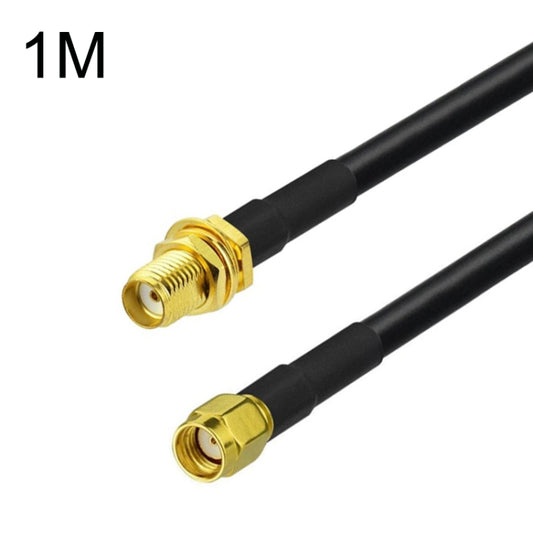 SMA Female To RP-SMA Male RG58 Coaxial Adapter Cable, Cable Length:1m by buy2fix
