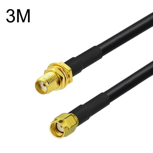 SMA Female To RP-SMA Male RG58 Coaxial Adapter Cable, Cable Length:3m by buy2fix