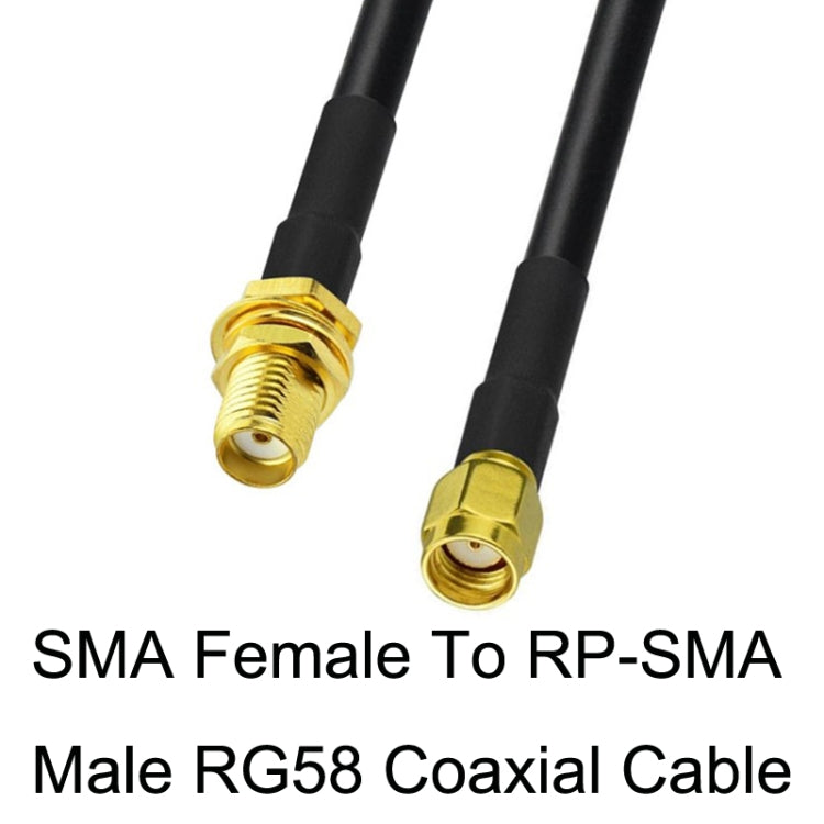 SMA Female To RP-SMA Male RG58 Coaxial Adapter Cable, Cable Length:3m by buy2fix