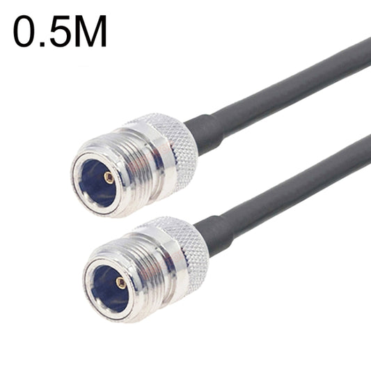 N Female To N Female RG58 Coaxial Adapter Cable, Cable Length:0.5m by buy2fix