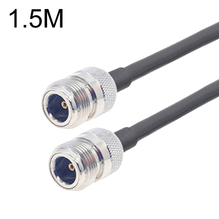 N Female To N Female RG58 Coaxial Adapter Cable, Cable Length:1.5m by buy2fix