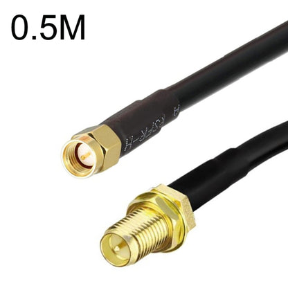 SMA Male To RP-SMA Female RG58 Coaxial Adapter Cable, Cable Length:0.5m by buy2fix