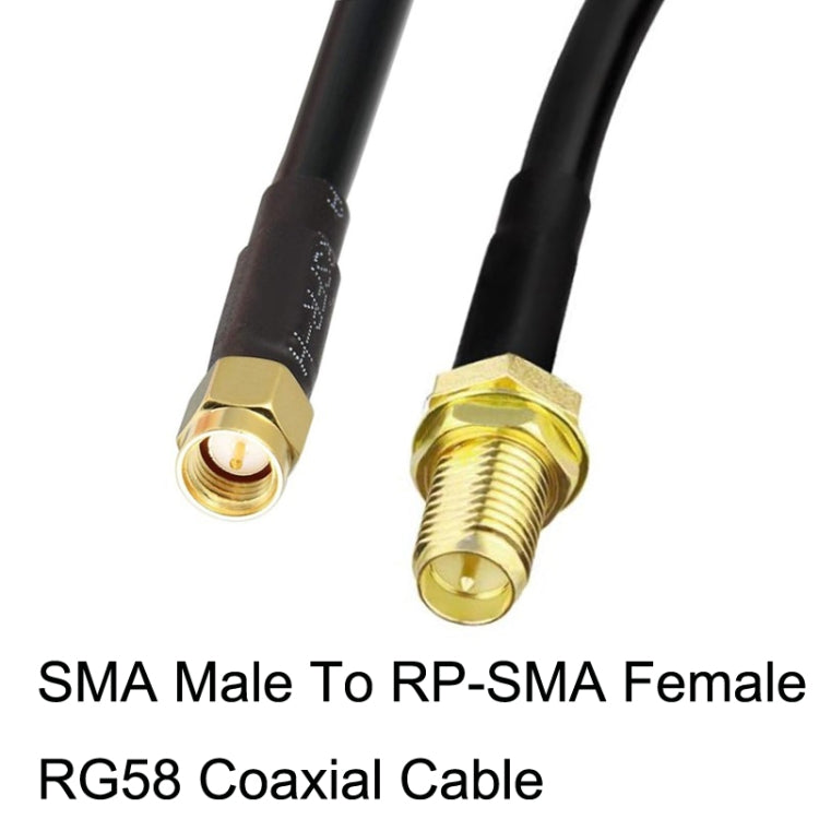 SMA Male To RP-SMA Female RG58 Coaxial Adapter Cable, Cable Length:3m by buy2fix