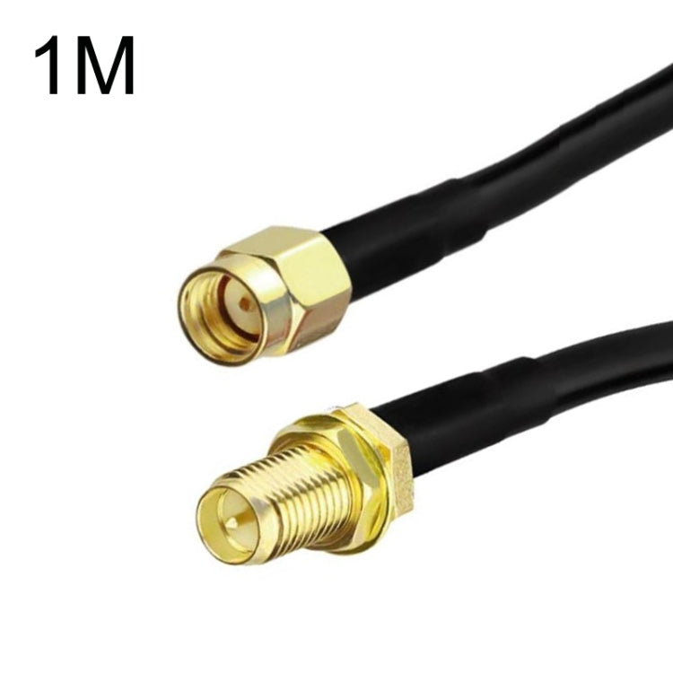RP-SMA Male To RP-SMA Female RG58 Coaxial Adapter Cable, Cable Length:1m by buy2fix