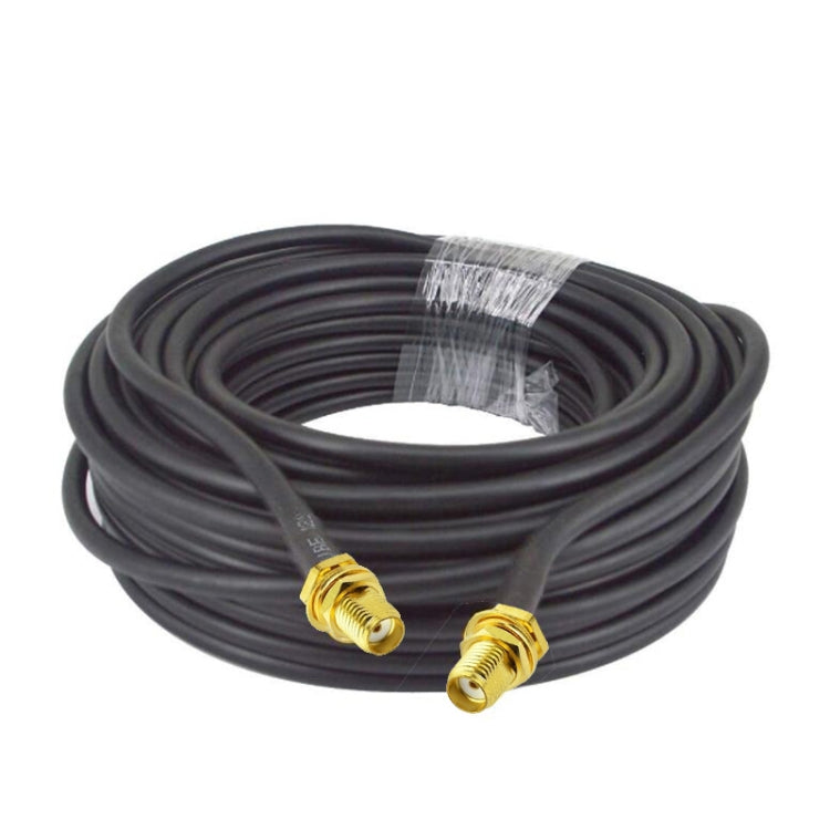 SMA Female To SMA Female RG58 Coaxial Adapter Cable, Cable Length:0.5m by buy2fix