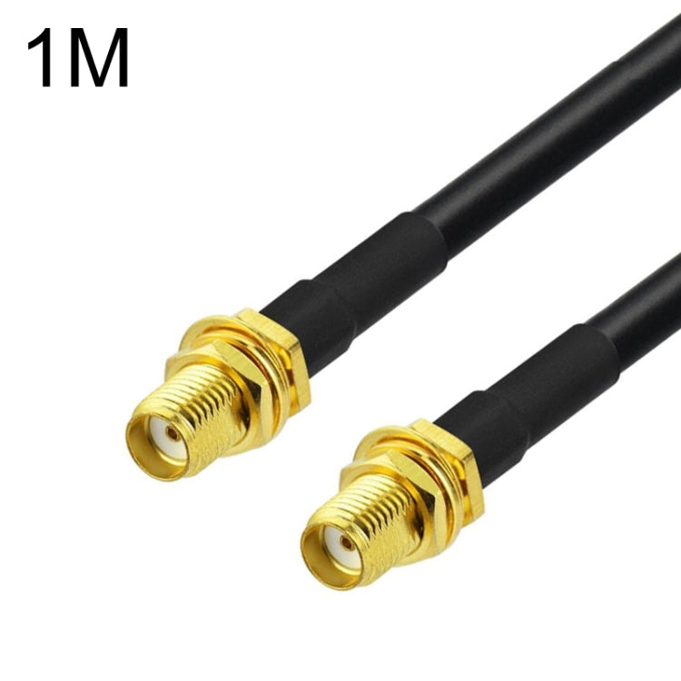 SMA Female To SMA Female RG58 Coaxial Adapter Cable, Cable Length:1m by buy2fix