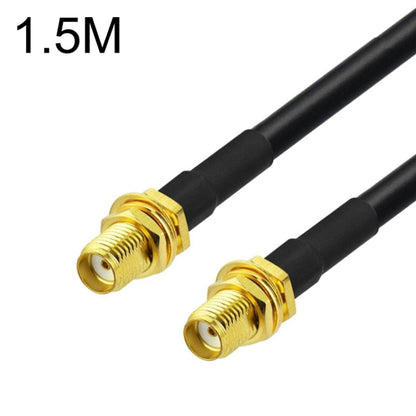 SMA Female To SMA Female RG58 Coaxial Adapter Cable, Cable Length:1.5m by buy2fix
