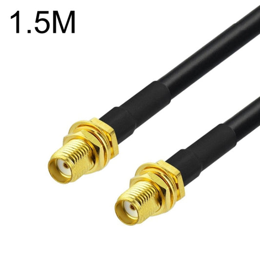 SMA Female To SMA Female RG58 Coaxial Adapter Cable, Cable Length:1.5m by buy2fix