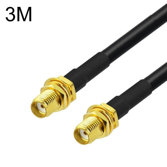 SMA Female To SMA Female RG58 Coaxial Adapter Cable, Cable Length:3m by buy2fix