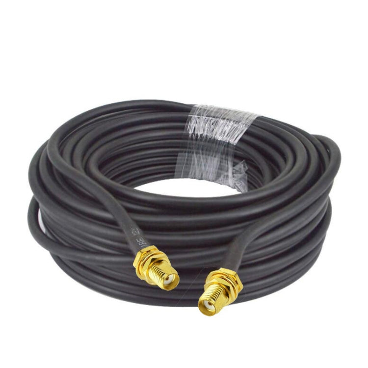 SMA Female To SMA Female RG58 Coaxial Adapter Cable, Cable Length:10m by buy2fix