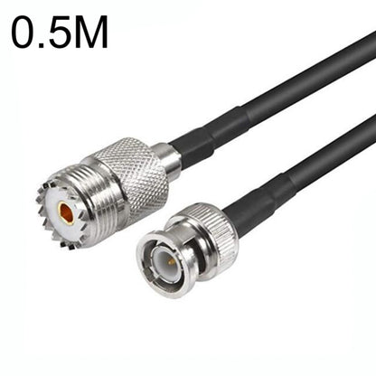 BNC Male To UHF Female RG58 Coaxial Adapter Cable, Cable Length:0.5m by buy2fix