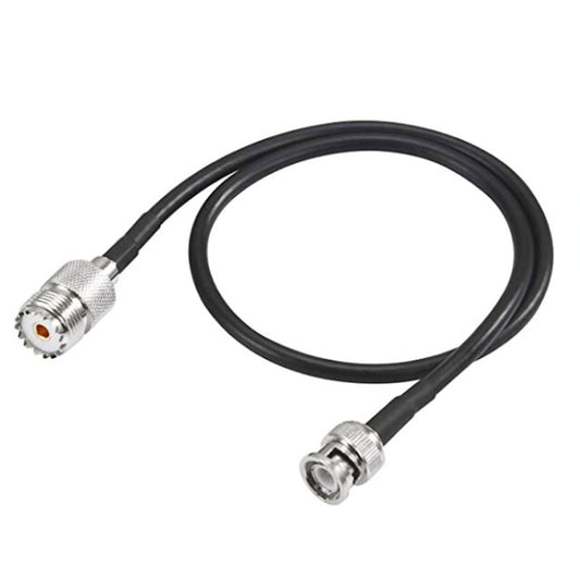 BNC Male To UHF Female RG58 Coaxial Adapter Cable, Cable Length:3m by buy2fix