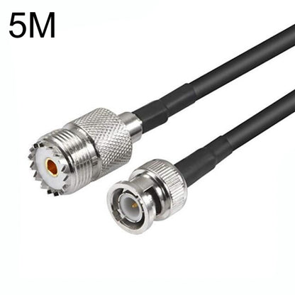 BNC Male To UHF Female RG58 Coaxial Adapter Cable, Cable Length:5m by buy2fix