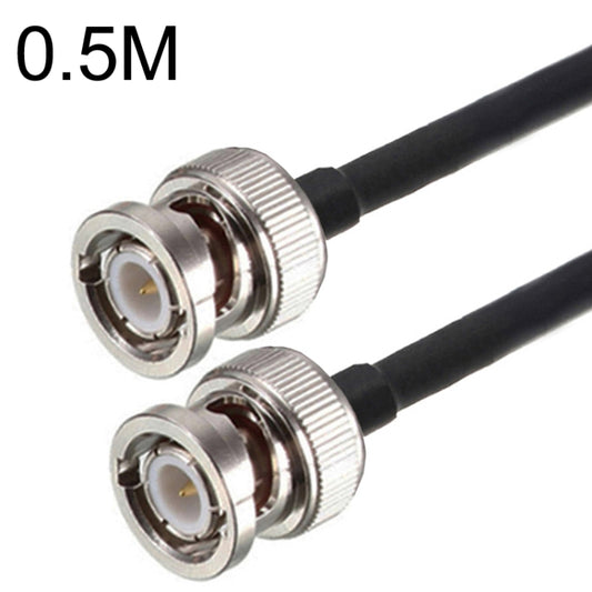 BNC Male To BNC Male RG58 Coaxial Adapter Cable, Cable Length:0.5m by buy2fix