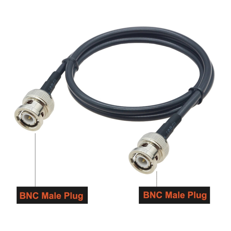 BNC Male To BNC Male RG58 Coaxial Adapter Cable, Cable Length:1m by buy2fix