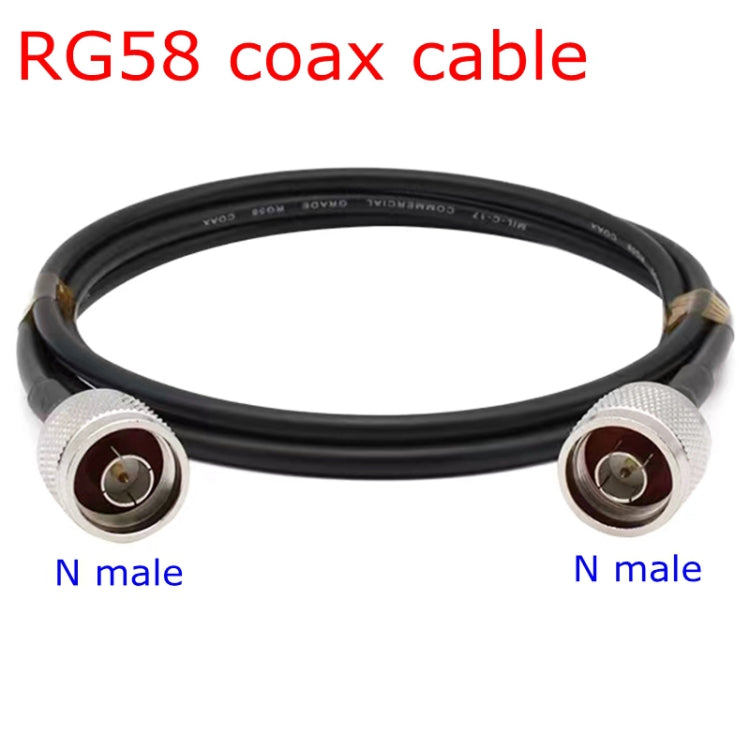 N Male To N Male RG58 Coaxial Adapter Cable, Cable Length:1m by buy2fix