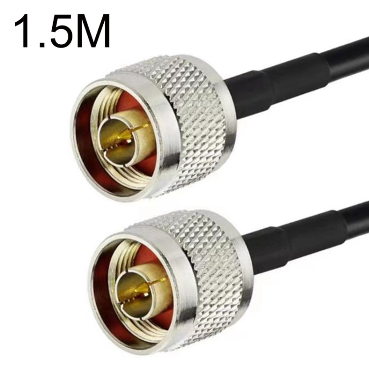 N Male To N Male RG58 Coaxial Adapter Cable, Cable Length:1.5m by buy2fix