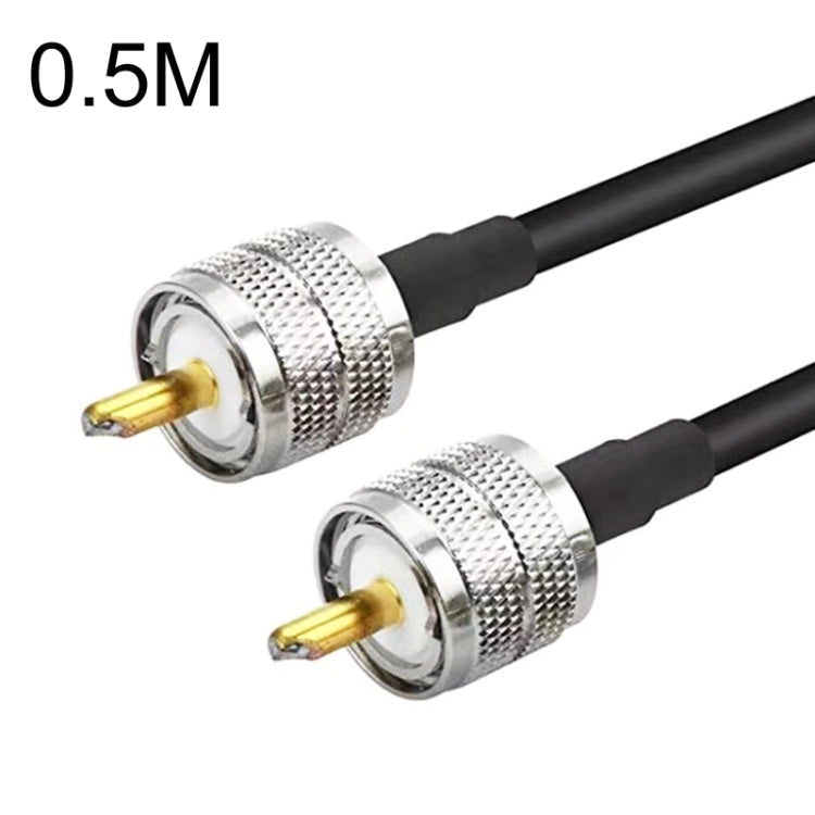 UHF Male To UHF Male RG58 Coaxial Adapter Cable, Cable Length:0.5m by buy2fix