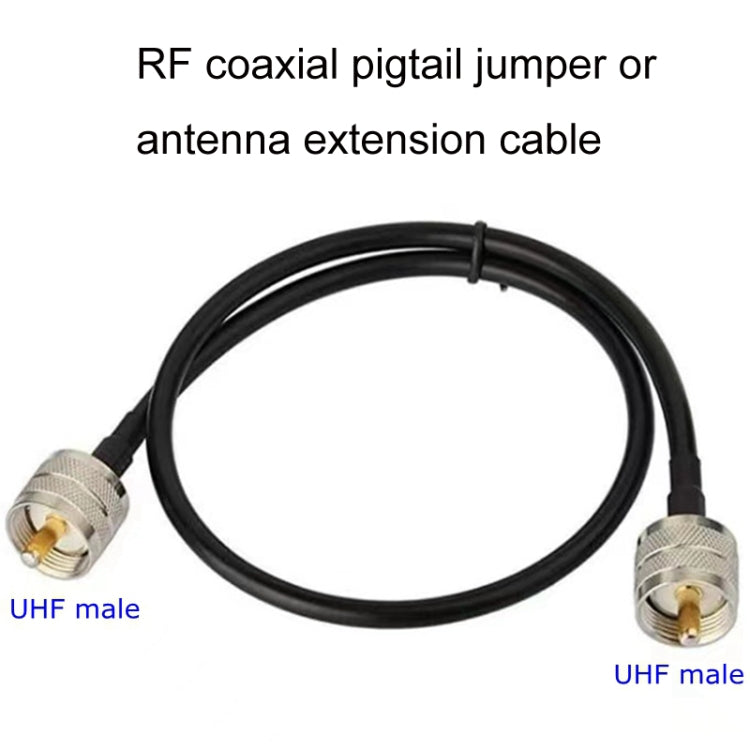 UHF Male To UHF Male RG58 Coaxial Adapter Cable, Cable Length:0.5m by buy2fix