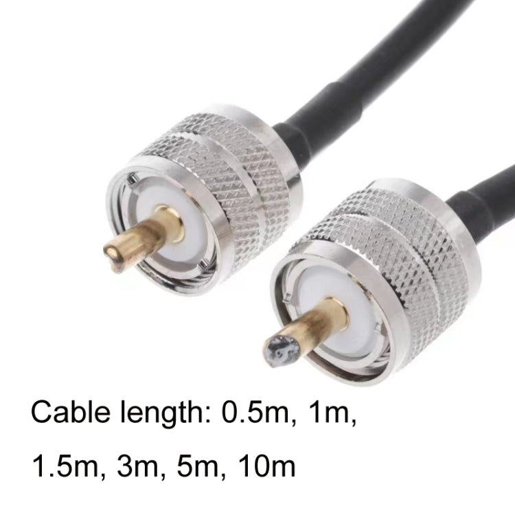 UHF Male To UHF Male RG58 Coaxial Adapter Cable, Cable Length:1m by buy2fix