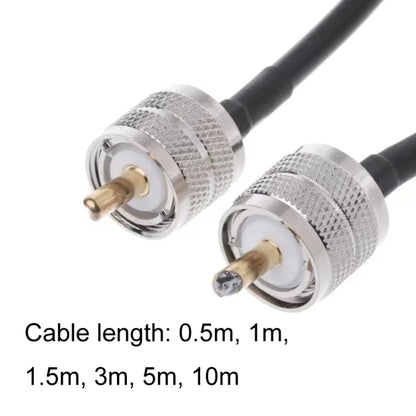 UHF Male To UHF Male RG58 Coaxial Adapter Cable, Cable Length:5m by buy2fix