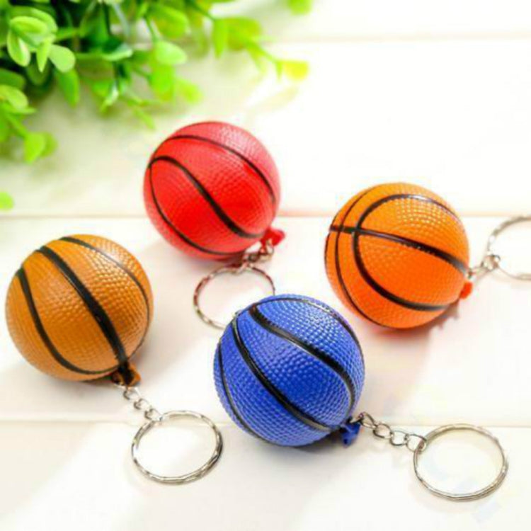 5 PCS Plastic Mini Basketball Keychain Men Car Key Ring Sports Souvenir Holiday Gift Random Color Delivery(As Show) by buy2fix