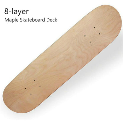 Four-wheeled Skateboard 8-layer Maple Double Raised Skateboard Surface Roughcast Board, Size:31 x 8 inch(As Shown) - Accessories & Parts by buy2fix | Online Shopping UK | buy2fix