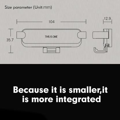 Car Air Conditioning Air Outlet Mobile Phone Holder(Gray Upgrade Pro Metal) by buy2fix