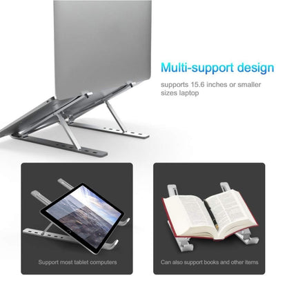 Aluminum Alloy Couch Notebook Mount Sofa Foldable Laptop Stand(Silver) by buy2fix