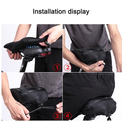 WHEEL UP Mountain Bike Cushion Cover Thicken and Comfortable Soft Bike Widen Sponge Cushion Cover for Four Seasons(S) - Bicycle Saddle by WHEEL UP | Online Shopping UK | buy2fix