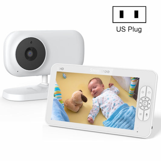 SM70 7-inch 720 x 1080P Wireless Baby Monitor Camera Temperature Monitor 2 Way Audio US Plug - Baby Monitor by buy2fix | Online Shopping UK | buy2fix