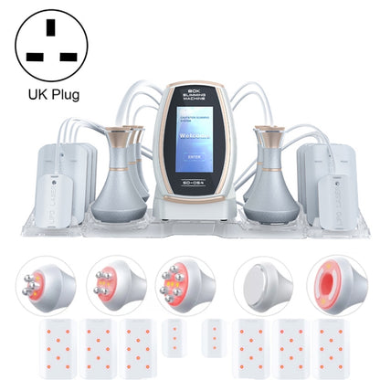 6 In 1  80K Ultrasonic Cavitation Vacuum Radio Frequency Lipo Laser Slimming Machine UK Plug(Gold Edge) - Beauty Instrument by buy2fix | Online Shopping UK | buy2fix