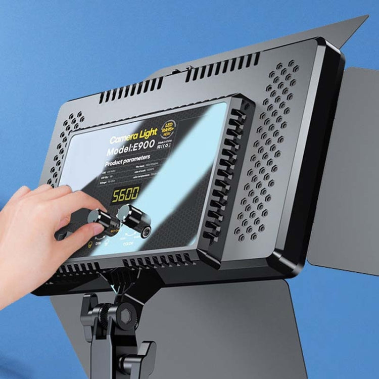 E900 55W 3000K-6500K Flat Panel Lights Live Broadcast Fill Light Knob Model by buy2fix