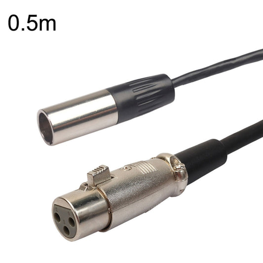 Xlrmini Caron Female To Mini Male Balancing Cable For 48V Sound Card Microphone Audio Cable, Length:0.5m - Microphone Audio Cable & Connector by buy2fix | Online Shopping UK | buy2fix