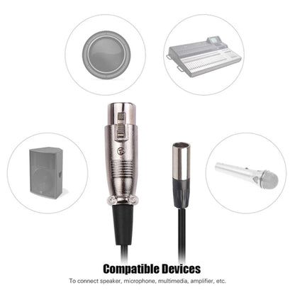 Xlrmini Caron Female To Mini Male Balancing Cable For 48V Sound Card Microphone Audio Cable, Length:2m - Microphone Audio Cable & Connector by buy2fix | Online Shopping UK | buy2fix