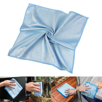 Microfiber Wipe Glass Non-Marking Cleaning Cloth, Size:30x30cm, Colour:Blue - Sponges, Cloths & Brushes by buy2fix | Online Shopping UK | buy2fix