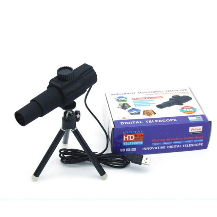 Smart Digital Telescope USB Microscope Video Camera Playback Function Live Streaming(Black) by buy2fix