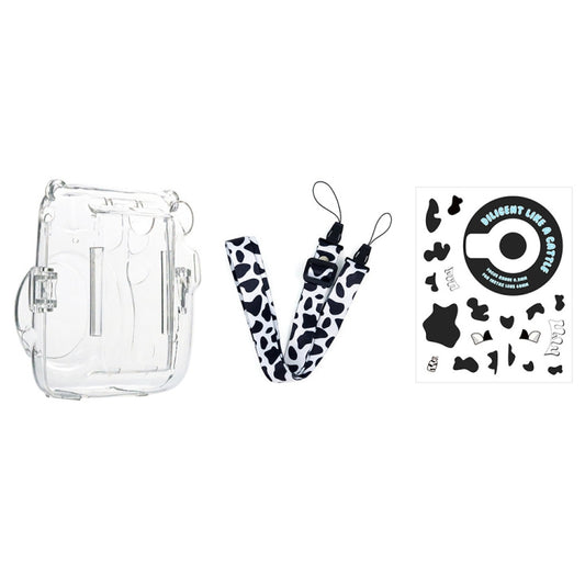 For Fujifilm Instax Mini 11  5sets Storage Case + Shoulder Strap + Sticker 3 In 1 Set(Set 7) - Protective Case by buy2fix | Online Shopping UK | buy2fix