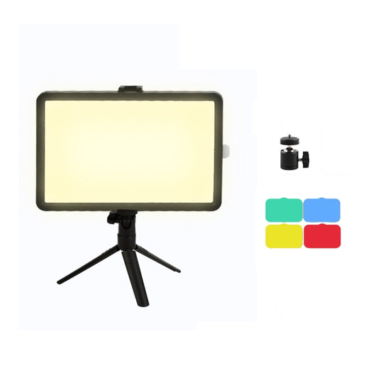 6 Inch 3200-5500K Three-color Temperature Photography Flat-panel Live Fill Light,Spec: Small Tripod - Selfie Light by buy2fix | Online Shopping UK | buy2fix