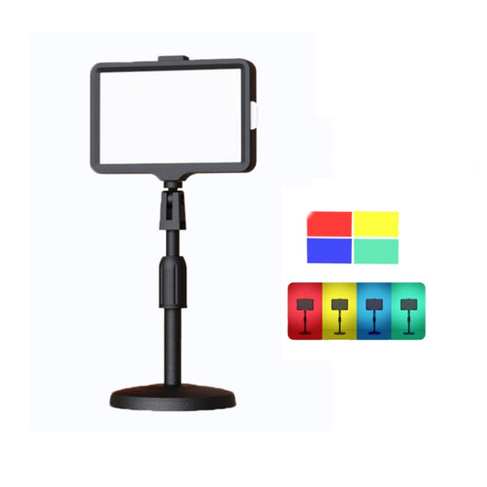 6 Inch 3200-5500K Three-color Temperature Photography Flat-panel Live Fill Light,Spec: 30cm Bracket - Selfie Light by buy2fix | Online Shopping UK | buy2fix