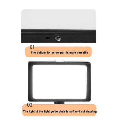 6 Inch 3200-5500K Three-color Temperature Photography Flat-panel Live Fill Light,Spec: 0.5m Bracket - Selfie Light by buy2fix | Online Shopping UK | buy2fix