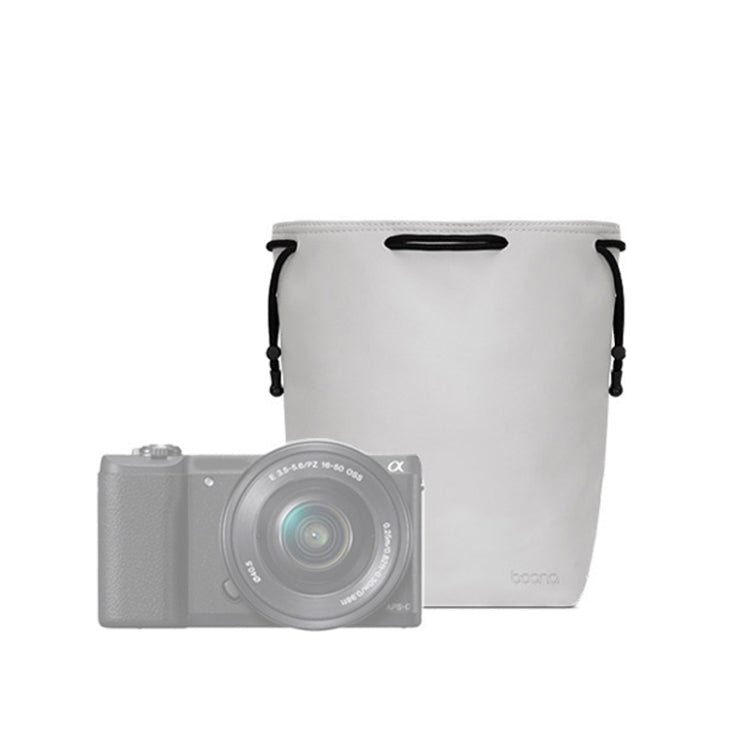 Baona Camera Bag Lens Drawstring Pouch, Size: Small(Gray) - Soft Bag by Baona | Online Shopping UK | buy2fix