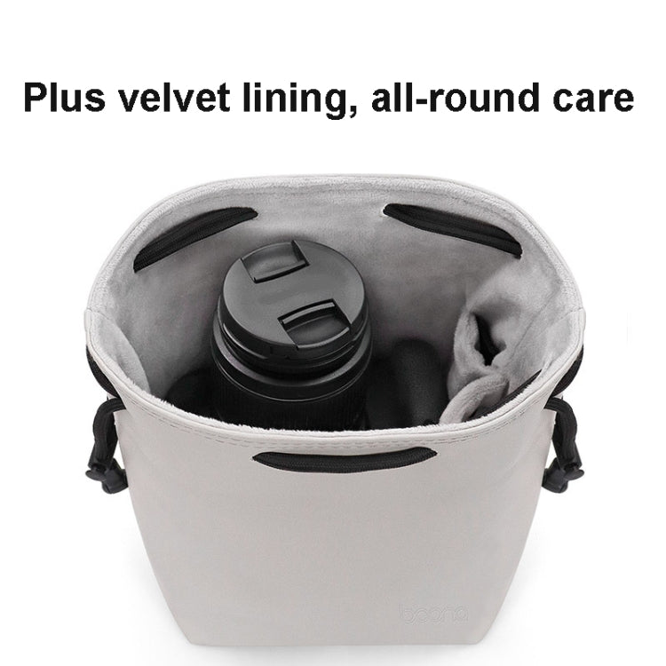 Baona Camera Bag Lens Drawstring Pouch, Size: Small(Gray) - Soft Bag by Baona | Online Shopping UK | buy2fix