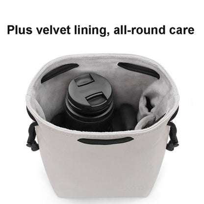 Baona Camera Bag Lens Drawstring Pouch, Size: Small(Gray) - Soft Bag by Baona | Online Shopping UK | buy2fix