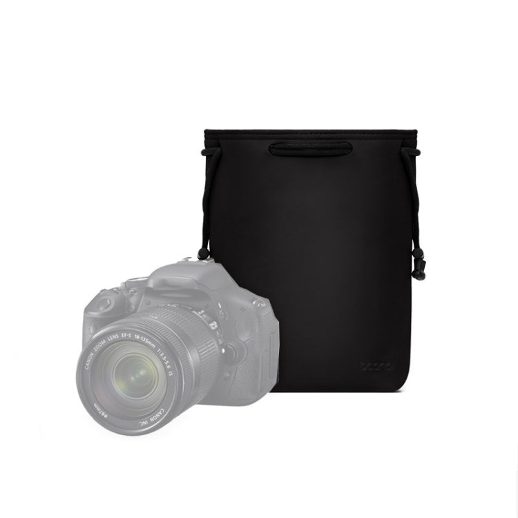 Baona Camera Bag Lens Drawstring Pouch, Size: Medium(Black) - Soft Bag by Baona | Online Shopping UK | buy2fix