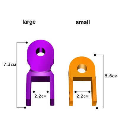 2 Pairs Shock Absorber Extender Height Extension for Motorcycle, Size: Large(Purple) - Replacement Parts by buy2fix | Online Shopping UK | buy2fix