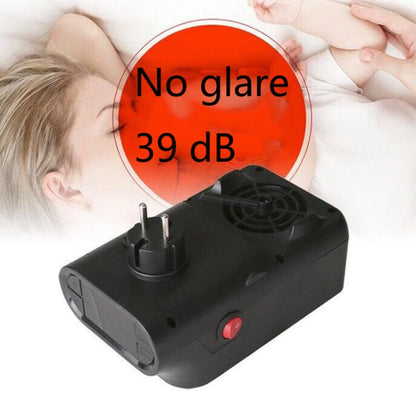 Flame Simulation Mini Portable Desktop Heater, Style:With Remote Control, Plug Type:EU(Black) - Electric Heaters by buy2fix | Online Shopping UK | buy2fix